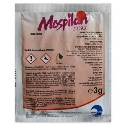 Insecticid sistemic MOSPILAN 20 SG - 3 gr
