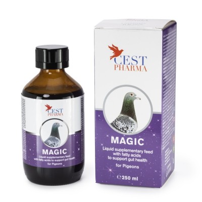 Supliment nutritiv pentru porumbei, Magic, Cest Pharma, 250 ml Supliment nutritiv pentru porumbei, Magic, Cest Pharma, 250 ml