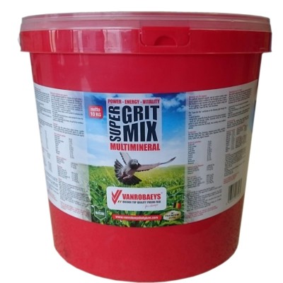 Minerale Pentru Porumbei, Super Grit Mix 10 Kg, Vanrobaeys