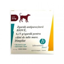 Zgarda antiparazitara pentru caini talie mare, Biove 