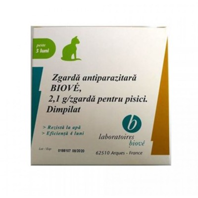 Zgarda antiparazitara pentru pisici, Biove